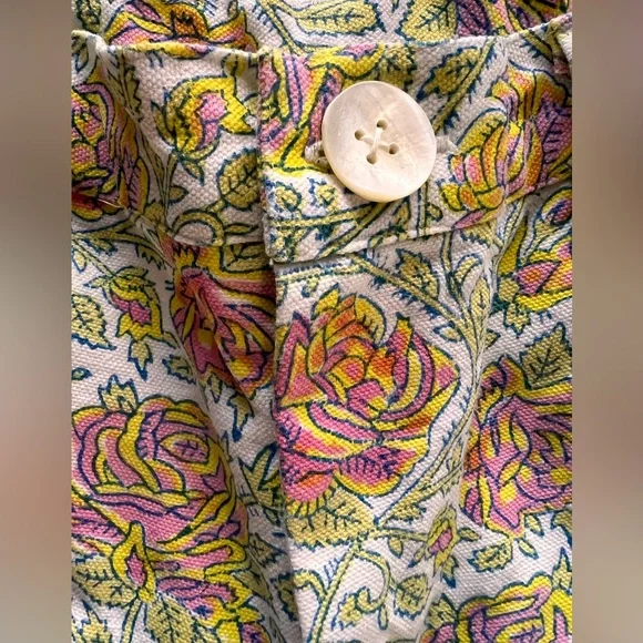 SZ Blockprints x J.Crew Disco Pants – Medium - Light Pink Floral $268 - Picture 4 of 7